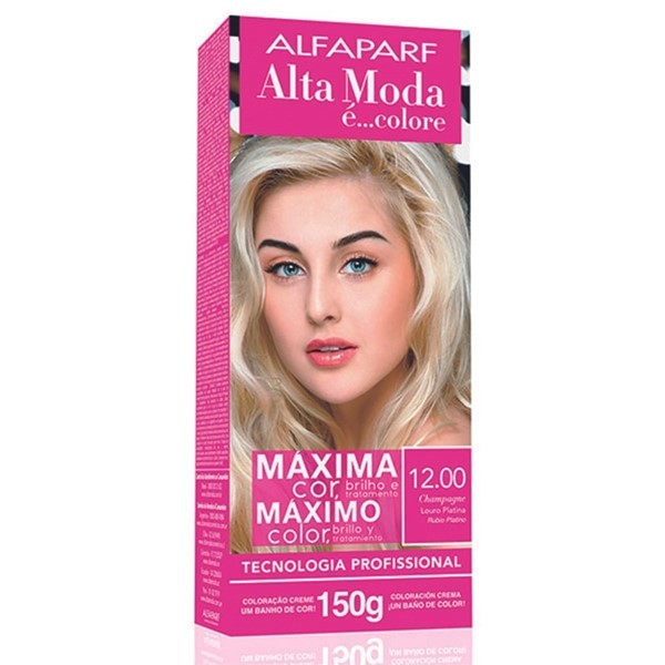 Alta Moda É Kit Coloración en Crema É Colore 12 Rubio Platino #1