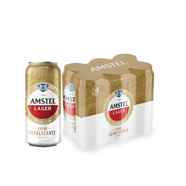 Cerveza Amstel Lager 473 Sixpack #1