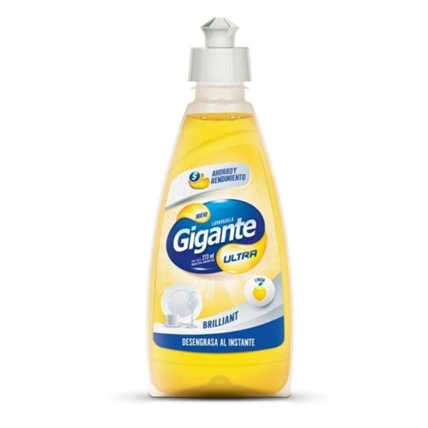 Detergente Lavavajilla Gigante Ultra Limon x 273 ml #1