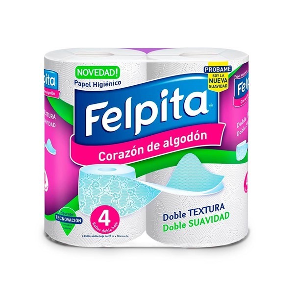 Papel Higienico Felpita Doble Hoja 4x20 #1