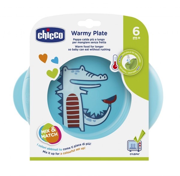 Chicco Plato Termico Celeste (6 Meses +) #1