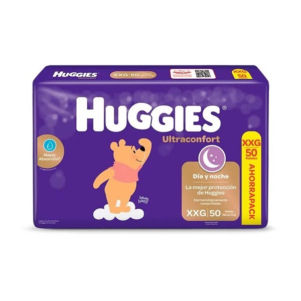 Huggies Pañales Ultraconfort Talle Xxg (50 Unidades) #1