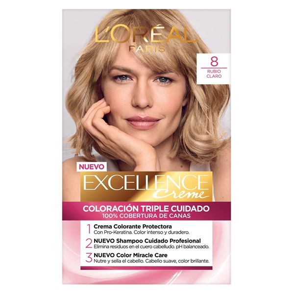Excellence Kit Coloracion 8 Rubio Claro #1