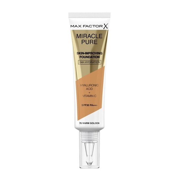 Base de Maquillaje Max Factor Miracle Pure Foundation Spf30 x 30 ml 76 warm Golden alt