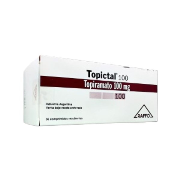 Raffo Topictal Topiramato 100 Mg x 56 Comp Recubierto #1