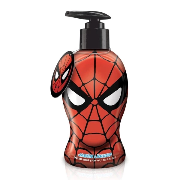 Marvel Comics Jabon Liquido Para Niños Spiderman 2D 300 ml
