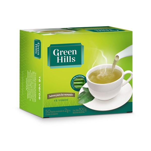 Té Verde Green Hills Saquitos Momentos X 50 Uni #1