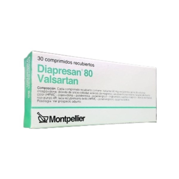 Montpellier Diapresan 80 Mg Valsartán x 30 Comp Recubiertos #1