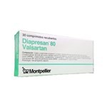Montpellier Diapresan 80 Mg Valsartán x 30 Comp Recubiertos #1