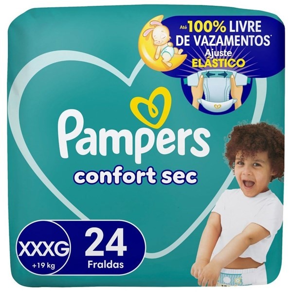 Pañales Pampers Confort Sec Talle Xxxg x 24 un #1