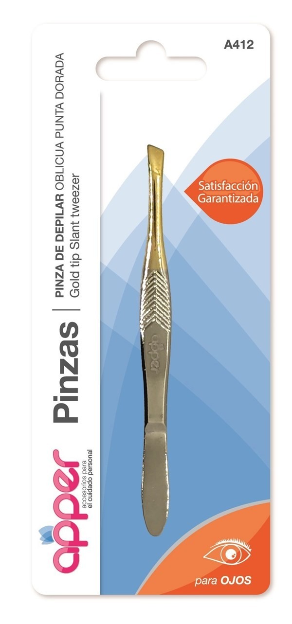 Apper Pinza Oblicua Punta Dorada #1