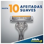 Máquinas de Afeitar Gillette Prestobarba3 Desechables x 4 un #7