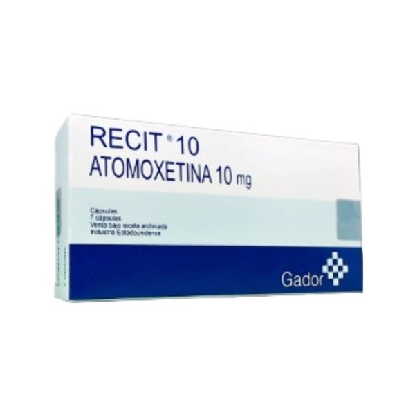 Gador Recit 10 Mg Atomoxetina x 7 Cáps #1