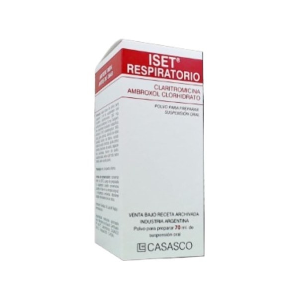 Casasco Iset Respiratorio Claritromicina + Ambroxol 250-15 Mg Suspención x 70 ml #1