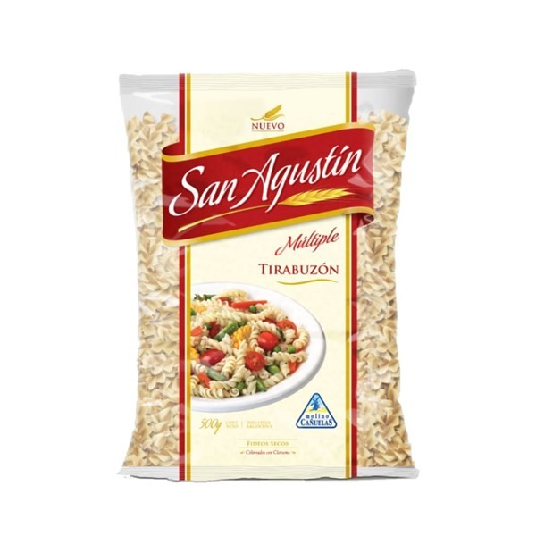 Fideos Tirabuzon San Agustin 500 Gr #1
