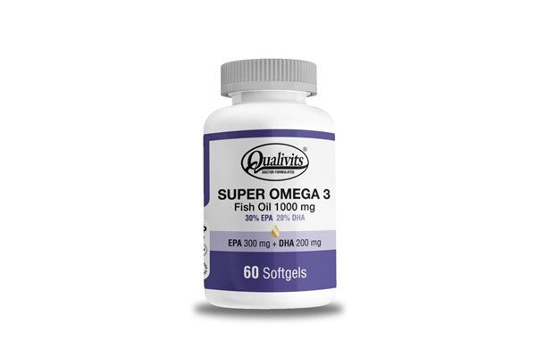 QUALIVITS SUPER OMEGA 3 FISH OIL 1000MG X60 SOFTGE