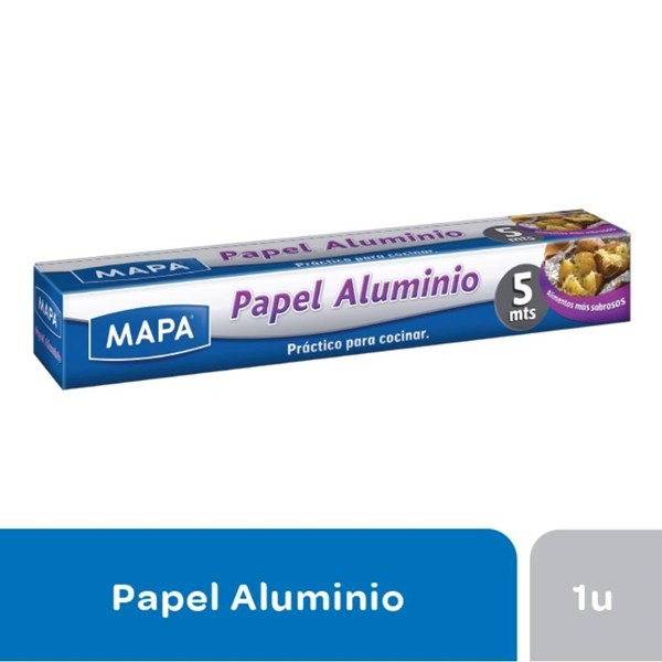 Papel Aluminio Mapa x 5 m #1