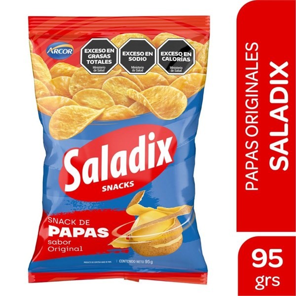 Papas Fritas Sabor Original Saladix 95 g.