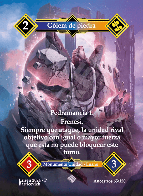 065 Golem De Piedra Full Art - Coste 2
