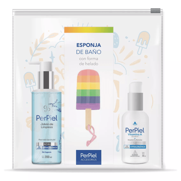 Kit Hello Summer |Limpieza E Hidratación |Con Esponja| Perpiel