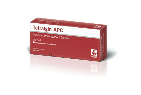 Tetralgin Apc Analgésico Antifebril Antiinflamatorio 10 comprimidos #1
