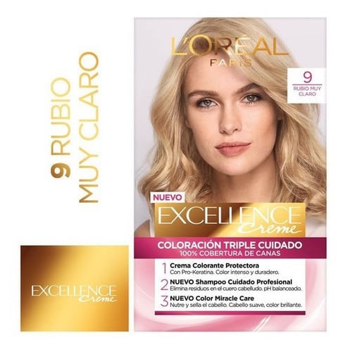Excellence Kit Coloracion 9 Rubio Muy Claro