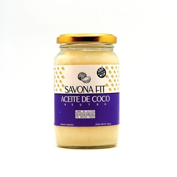 Aceite de Coco Savona Fit Neutro x 360 g #1