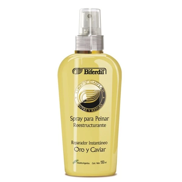 Biferdil Spray Para Peinar Oro Y Caviar 150 ml