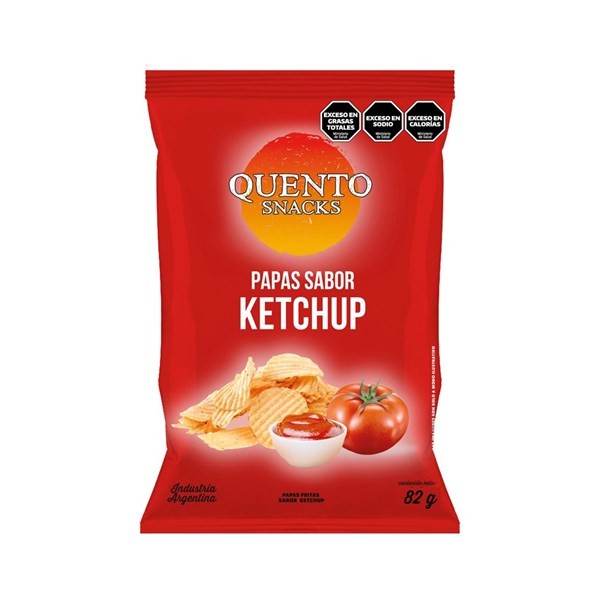 Papas Fritas Quento Ketchup 82 g. #1