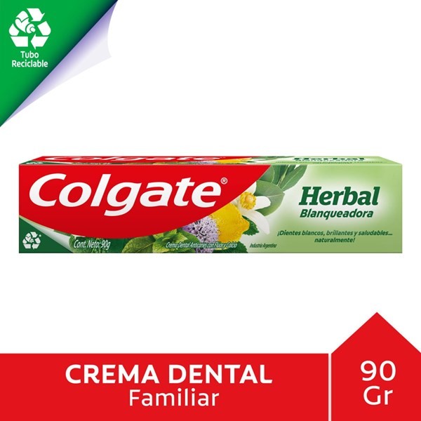Crema Dental Colgate Herbal Blanqueadora 90 G.