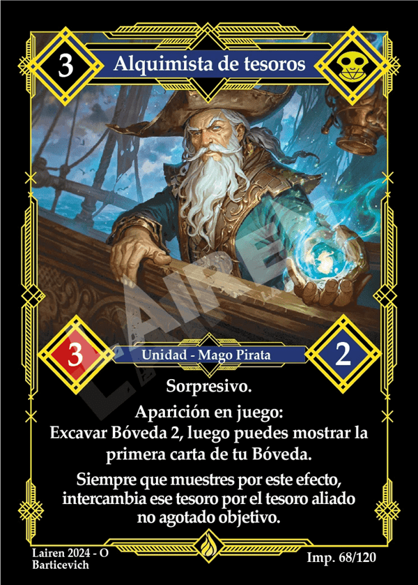 068 Alquimista De Tesoros Precon Mago/Pirata - Coste 3