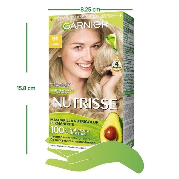 Nutrisse Kit de Coloración Permanente  clásico Tono 91 jazmín Color alt