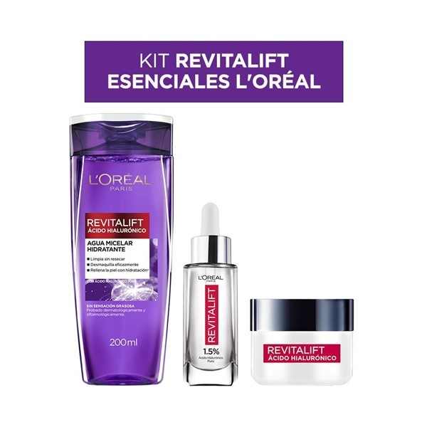 Loreal Paris Combo Esenciales Día Revitalift Ácido Hialurónico #1