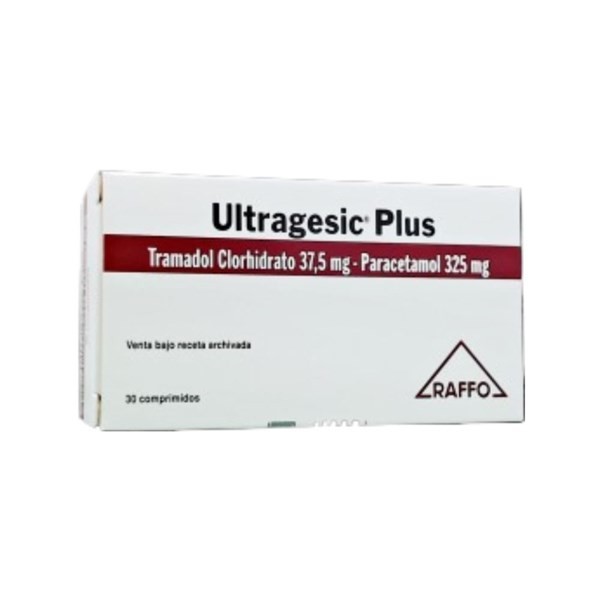 Raffo Ultragesic Plus Tramadol + Paracetamol 37.5 / 325 Mg x 30 Comp #1