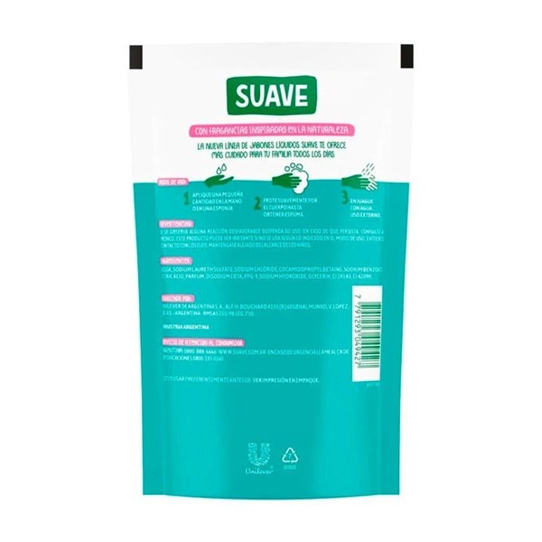 Suave Jabón Líquido Pepino Y Aloe 220 ml alt