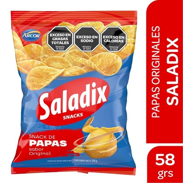 Papas Fritas Sabor Original Saladix 58 g. #1
