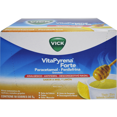 Procter & Gambl Vick Vitapyrena Forte Miel/limón Sob.x 50 X 5g