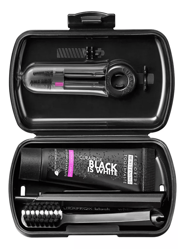 Curaprox Travel Set Black Is White Blanqueador #1