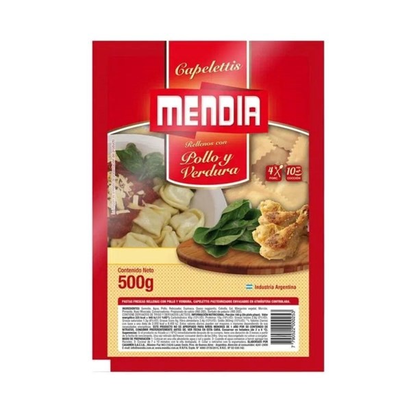 Capelettis Mendia Pollo Y Verdura X 500 Gr #1