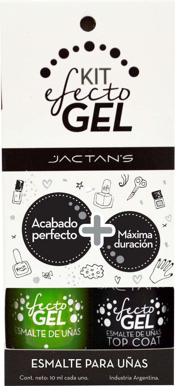Jactans Esmalte Kit Efecto Gel #1