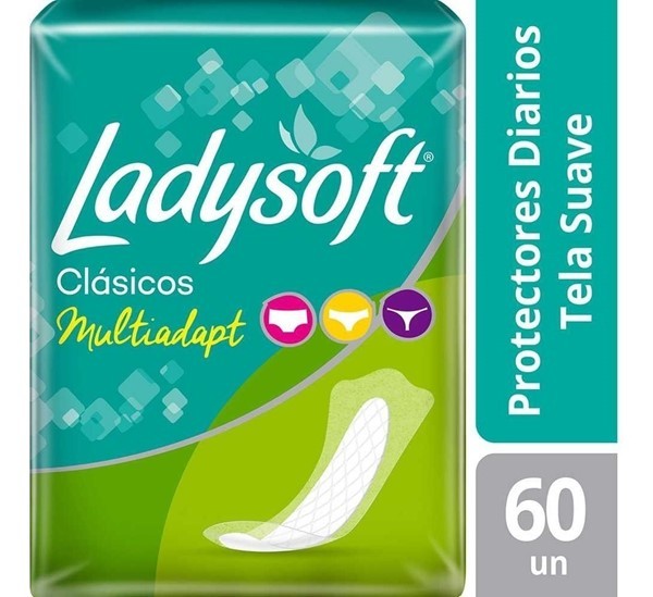 Ladysoft Protector Diario Clásico Multiadapt Sin Alas 60U Unico #1