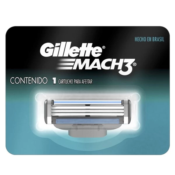 Gillette Cartuchos Para Afeitar 3 mach X 1