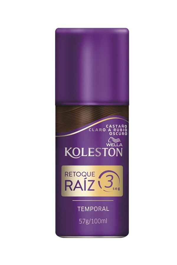 Tapacanas Retoque de Raíz Koleston en Spray x 100 ml Castano Claro a Rubio Oscuro #1