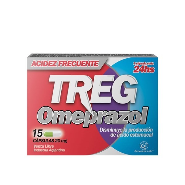 Treg |  15 comprimidos | Omeprazol 20 mg