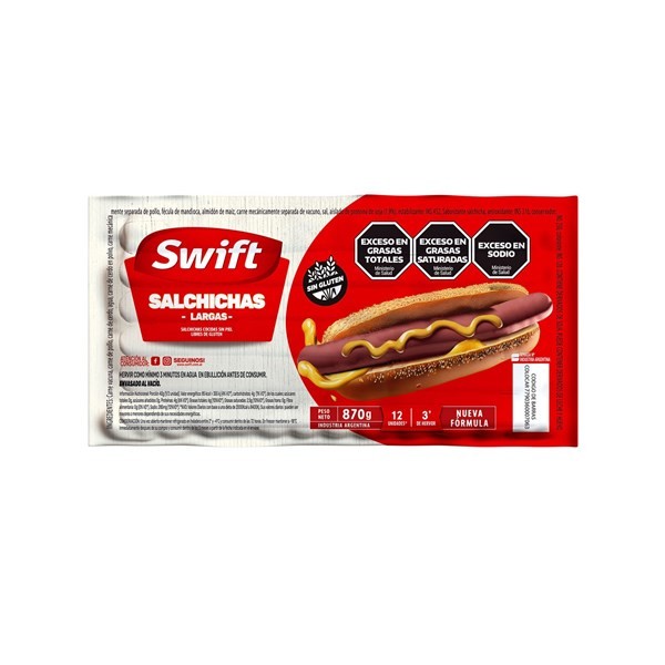 Salchichas Largas Swift Fp 12 uni #1