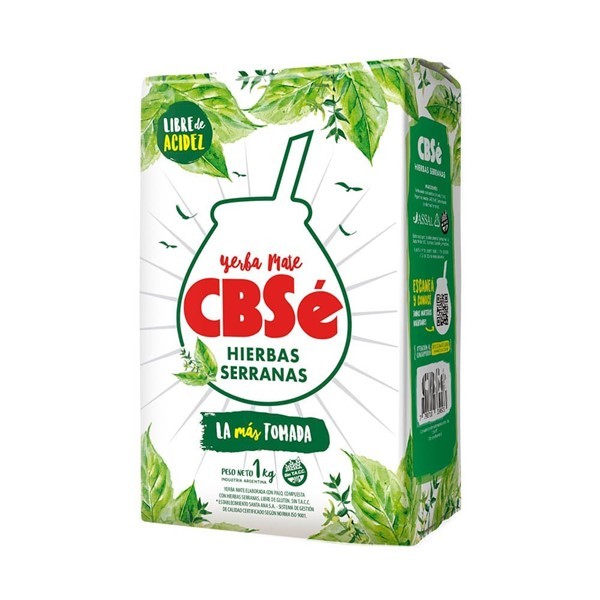 Cbse Yerba Mate Cbsé Hierbas Serranas X1kg