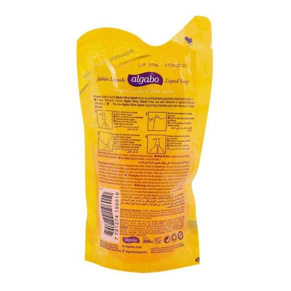 Jabón Líquido Algabo Citrus Splash Repuesto 300 Ml alt