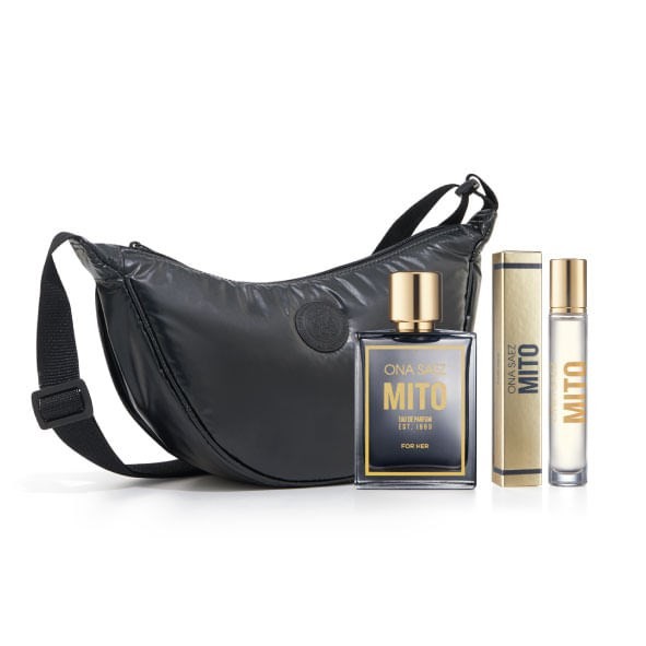 Ona Saez Cartera | Fragancia Mito para Mujer Edp 100 ml + Edp 18 ml +  Bag