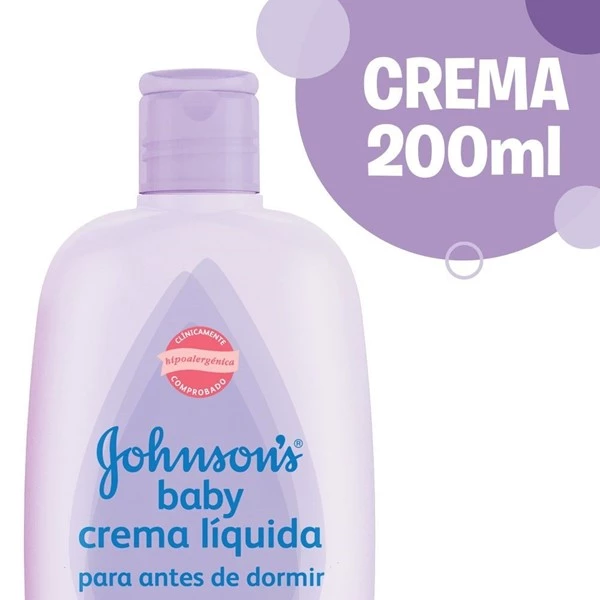 Johnsons Baby Crema Liquida Antes de Dormir 200 ml