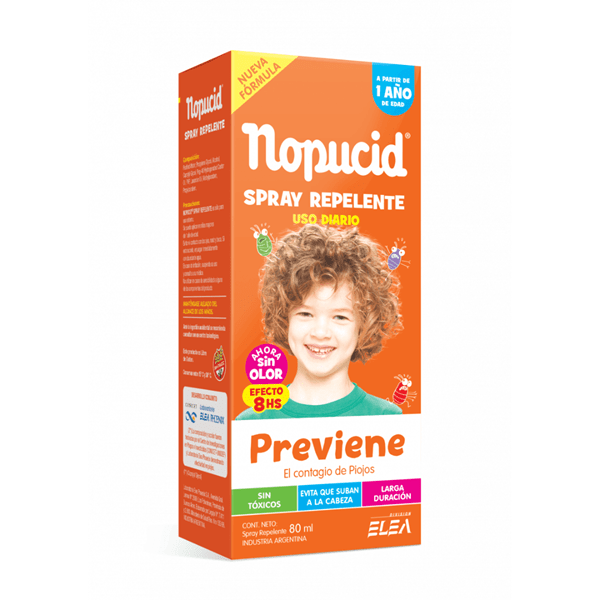Nopucid Spray Repelente Para Piojos 80ml